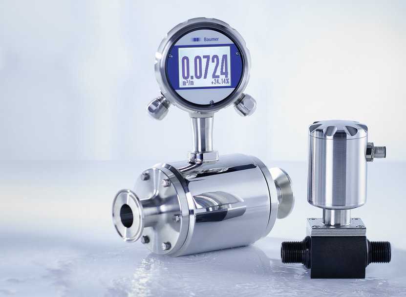 A milliliter makes all the difference – save costs with the precise electromagnetic flow meters from Baumer